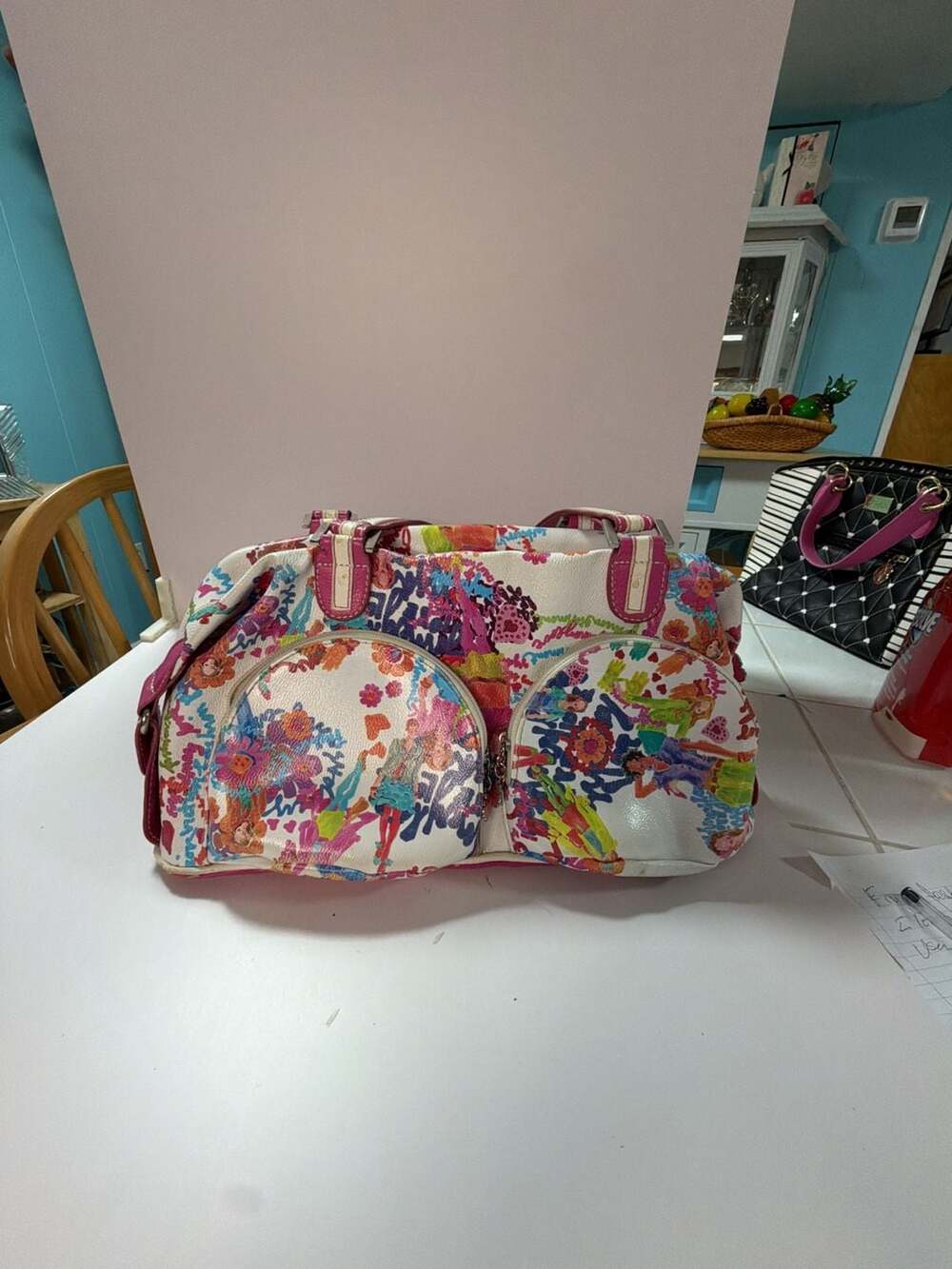 Sydney Love Colorful Floral Graphic Print Satchel Bag